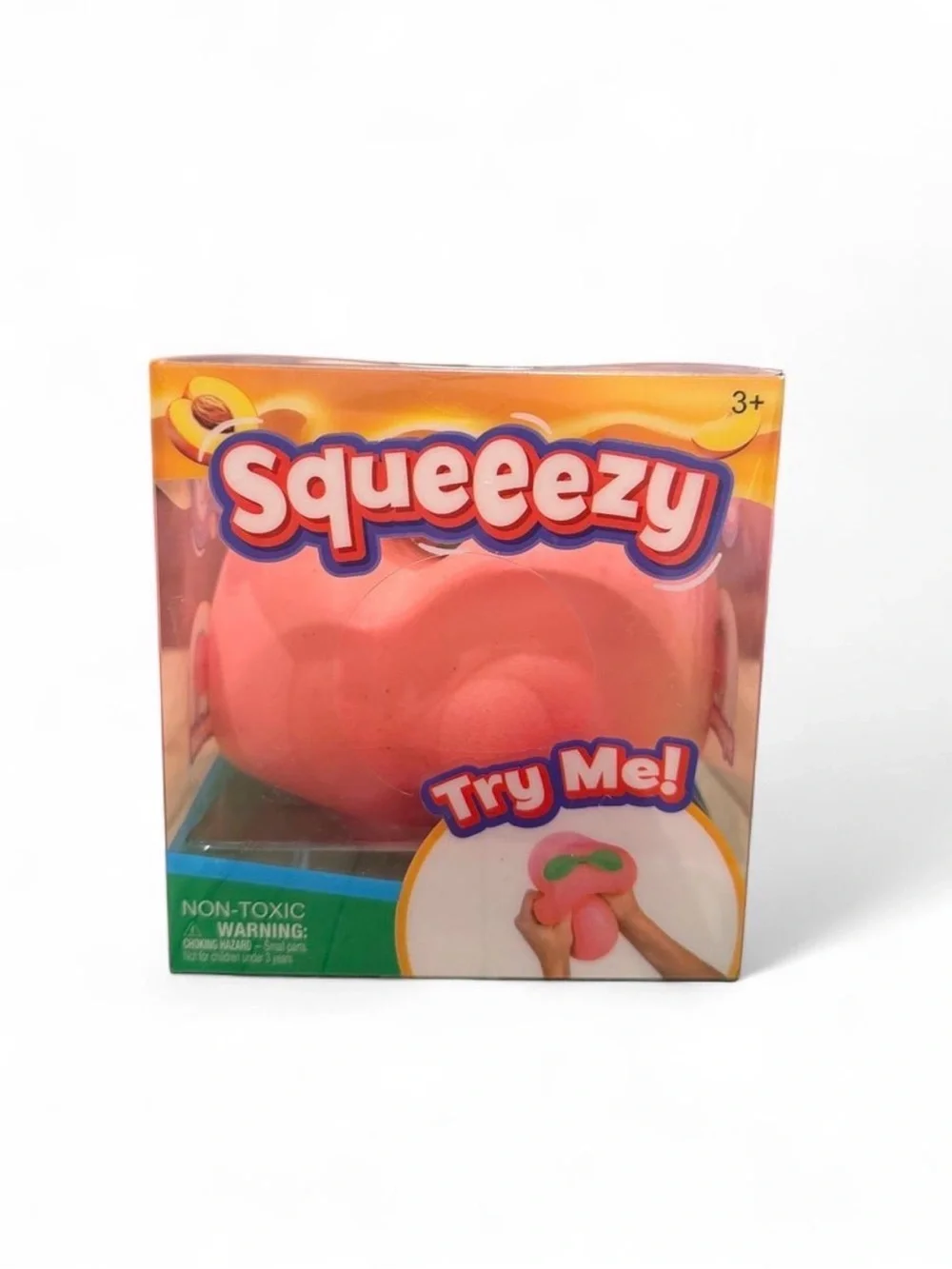 Real Squeezy peach squishy toy
